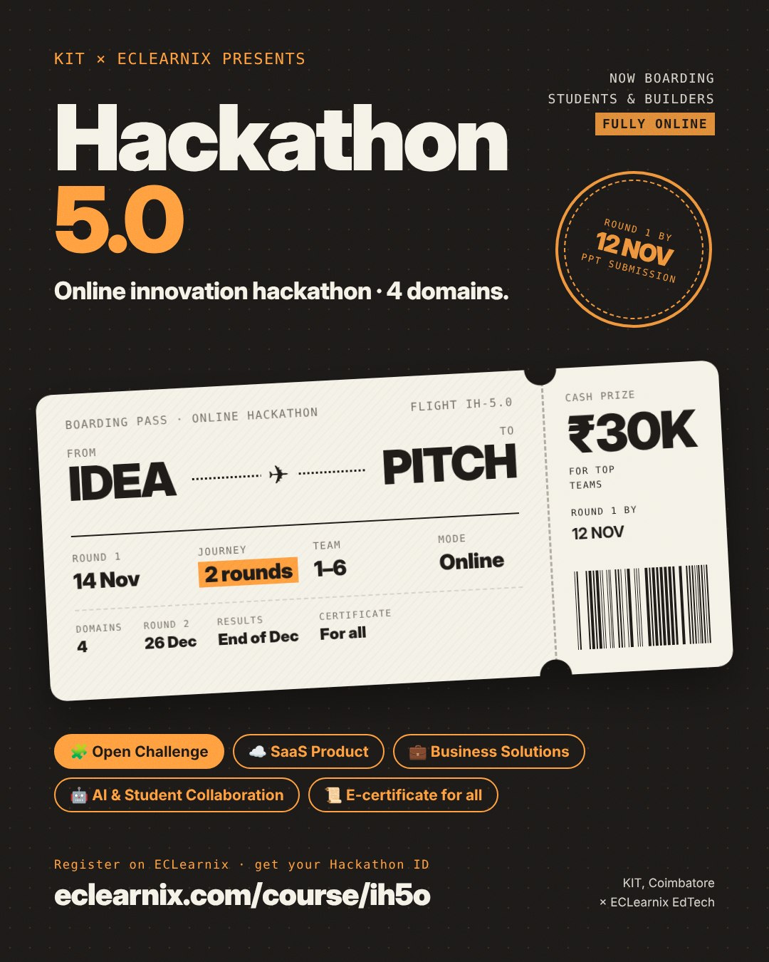Hackathon 5.0 poster